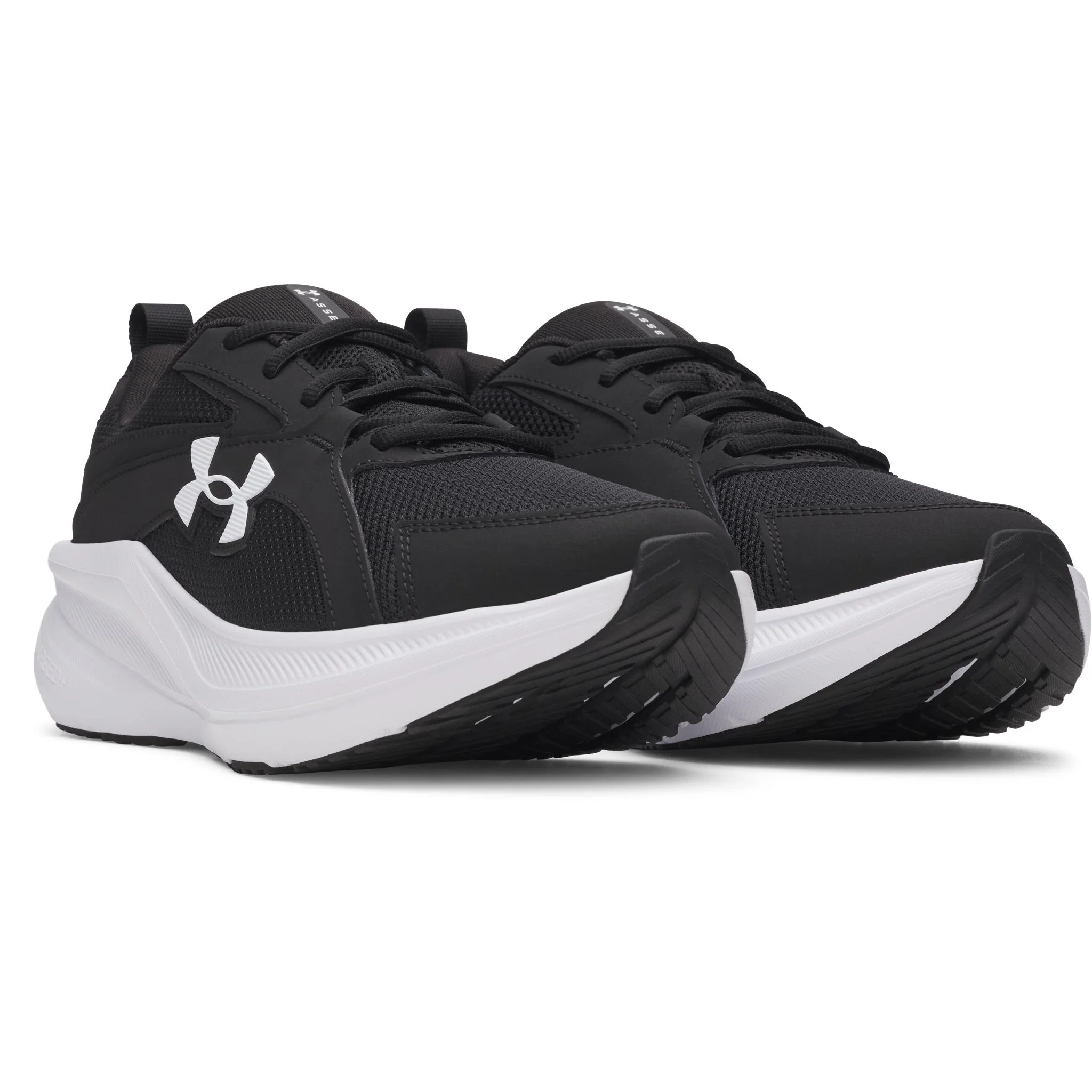 Under Armour Assert 11 Men's Running Shoes - Black/White - Image 3