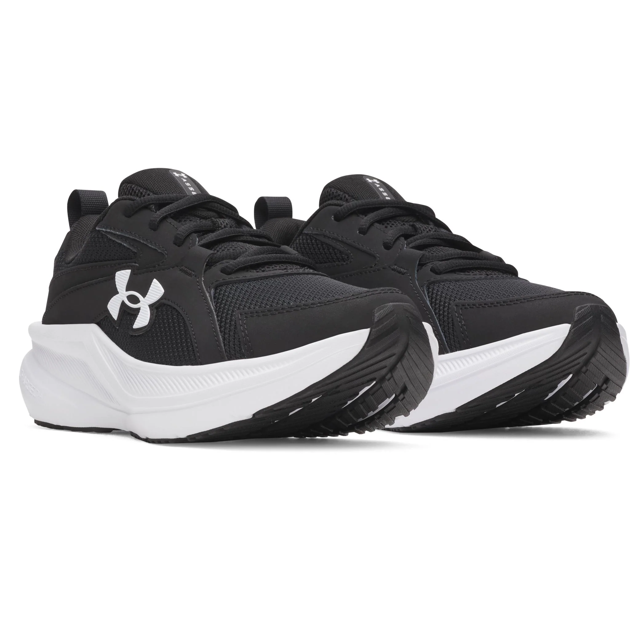 Under Armour Assert 11 Women's Running Shoes - Black/White - Image 3