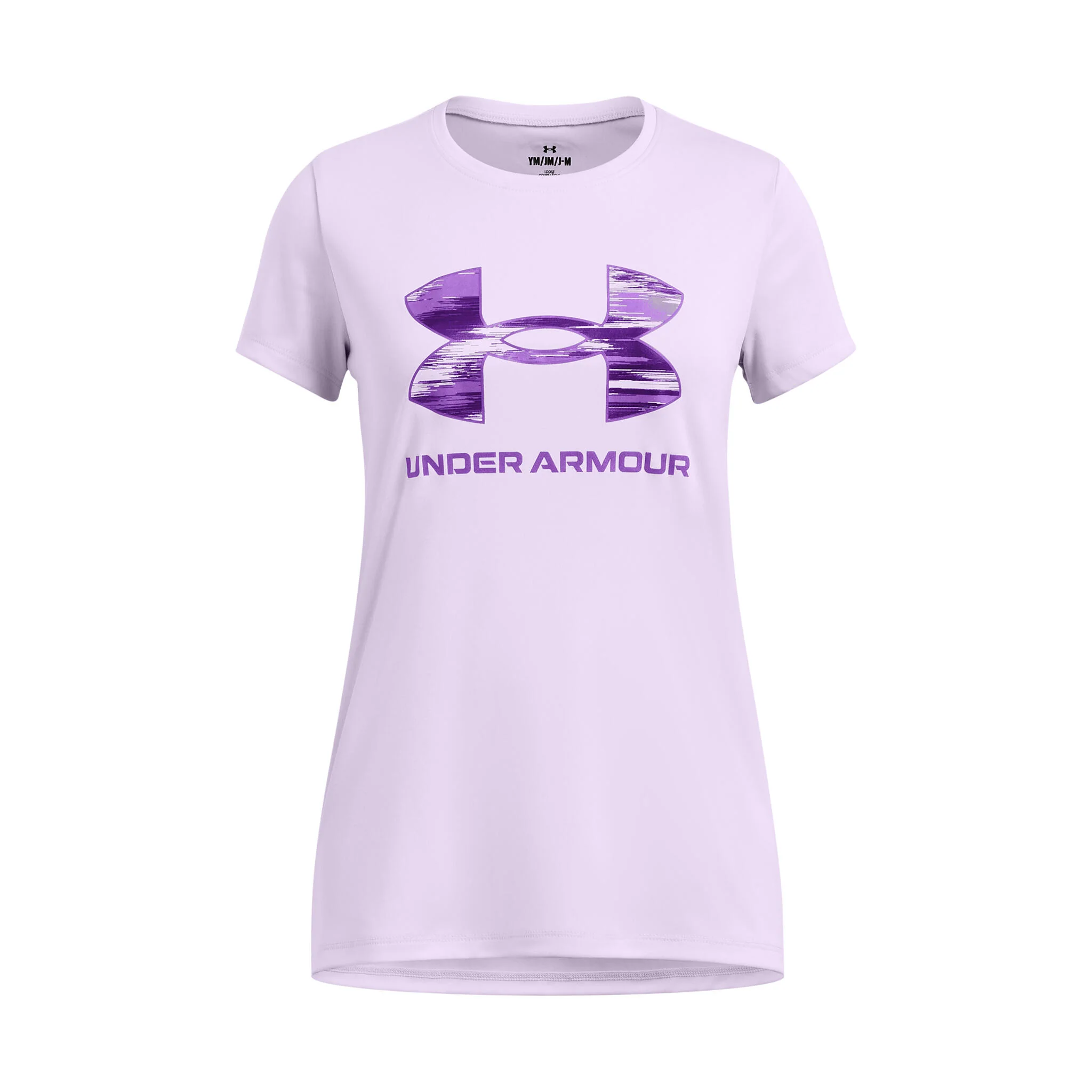 Under Armour Tech Print Big Logo Girls' Short Sleeve Shirt - Image 2