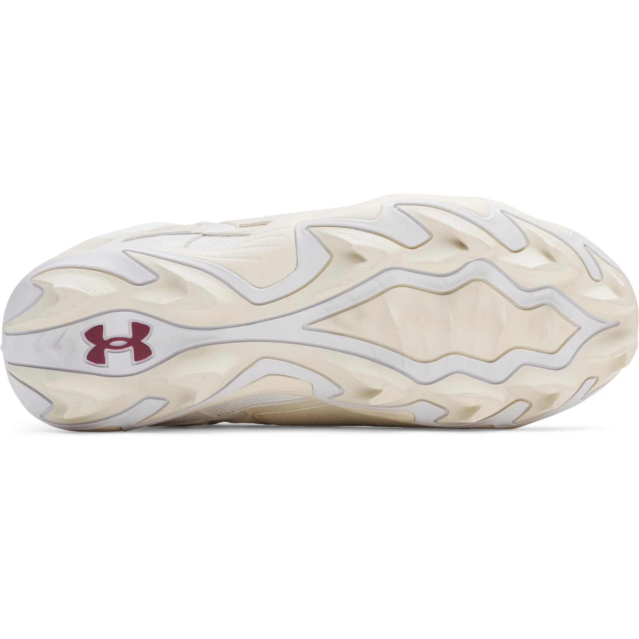Under Armour Harper 10 RM Jr. Boys' Baseball Cleats - White/Stone/White - Image 5