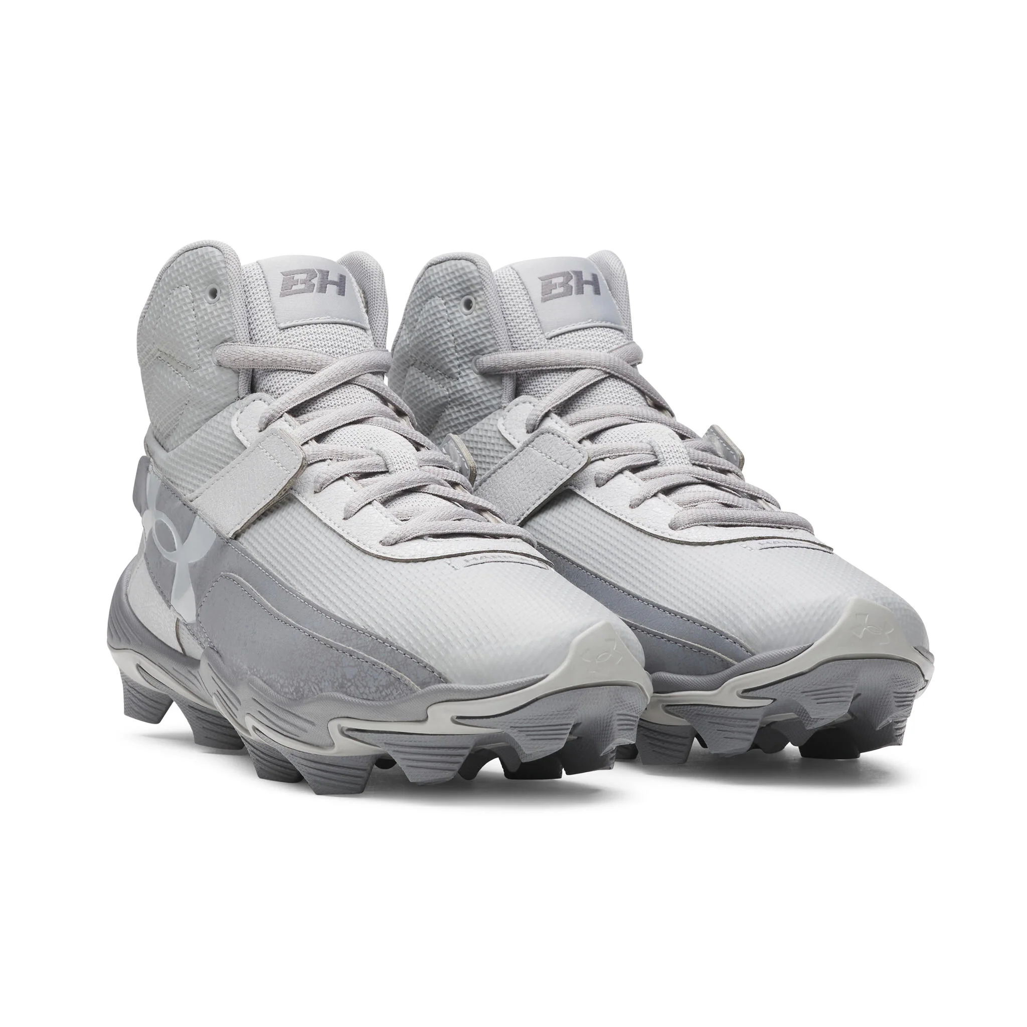 Under Armour Harper 10 RM Men's Baseball Cleats - Gray/Titan Gray - Image 3