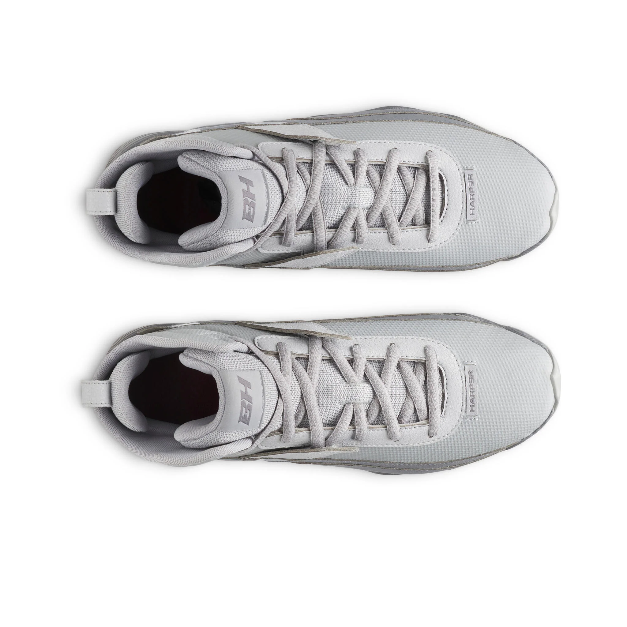 Under Armour Harper 10 RM Men's Baseball Cleats - Gray/Titan Gray - Image 4