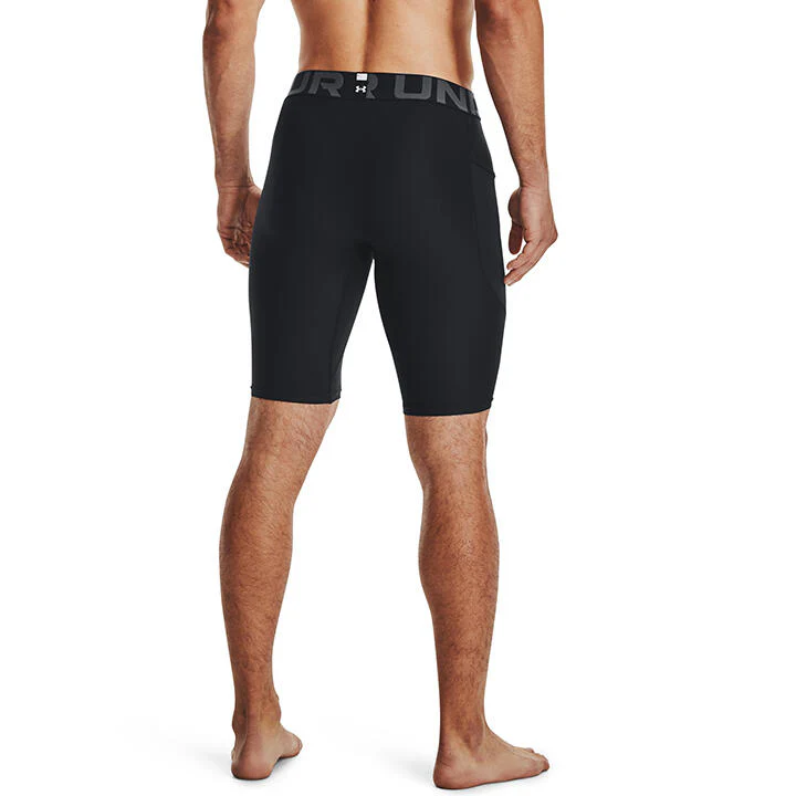 Under Armour HeatGear Pocket Men's Long Compression Shorts - Image 2