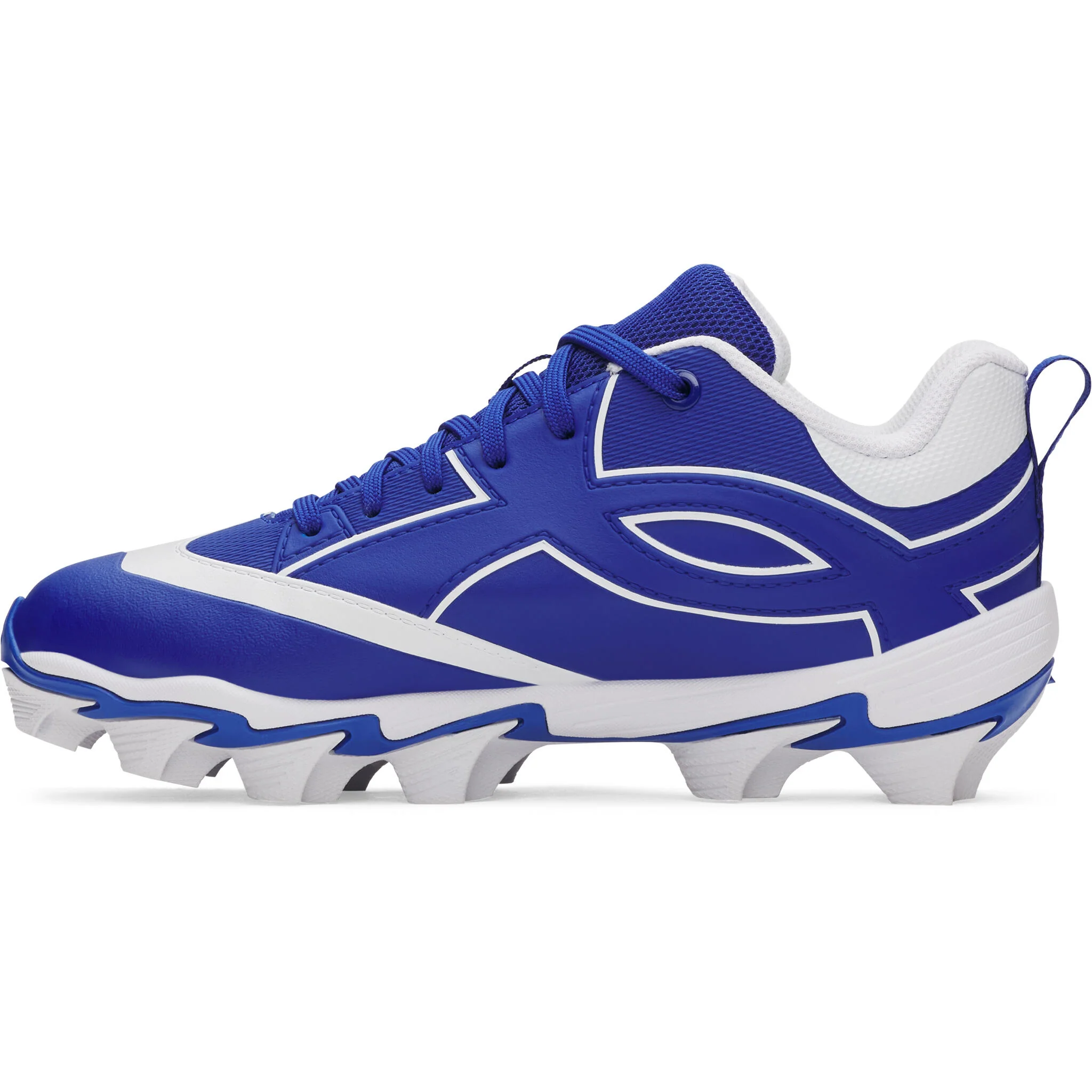 Under Armour Leadoff Icon Low RM Jr. Boys' Baseball Cleats - Royal/Black - Image 3