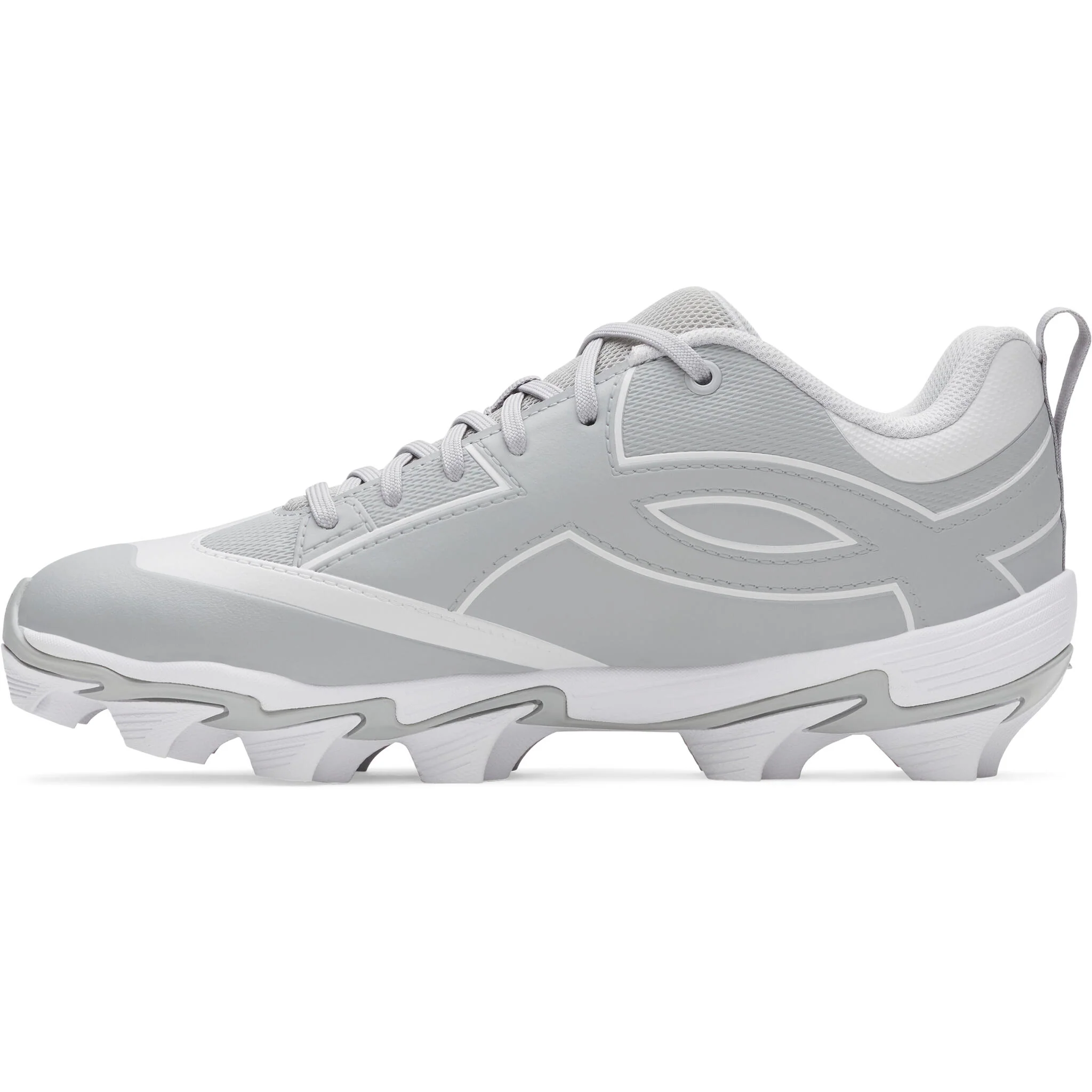 Under Armour Leadoff Icon Low RM Men's Baseball Cleats - Gray/White - Image 2
