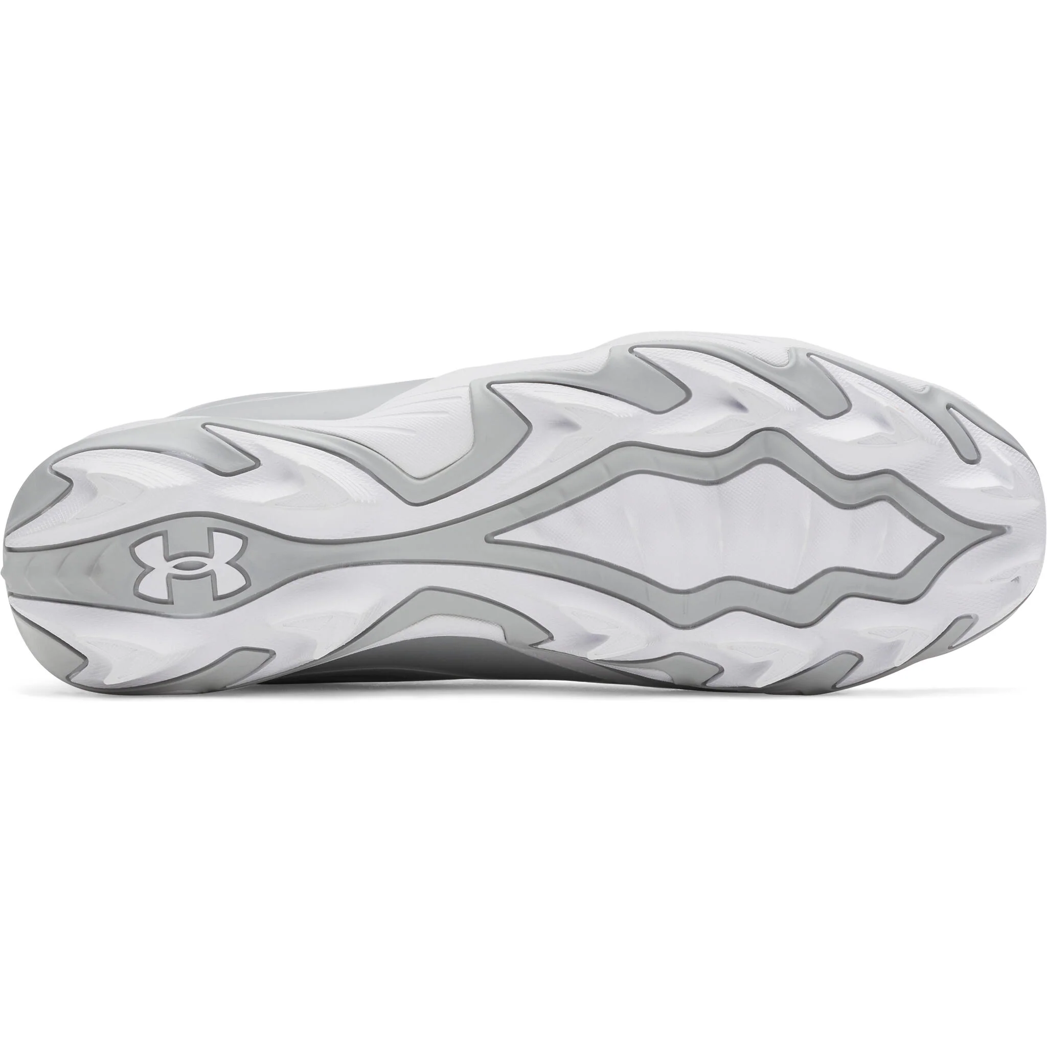 Under Armour Leadoff Icon Low RM Men's Baseball Cleats - Gray/White - Image 5