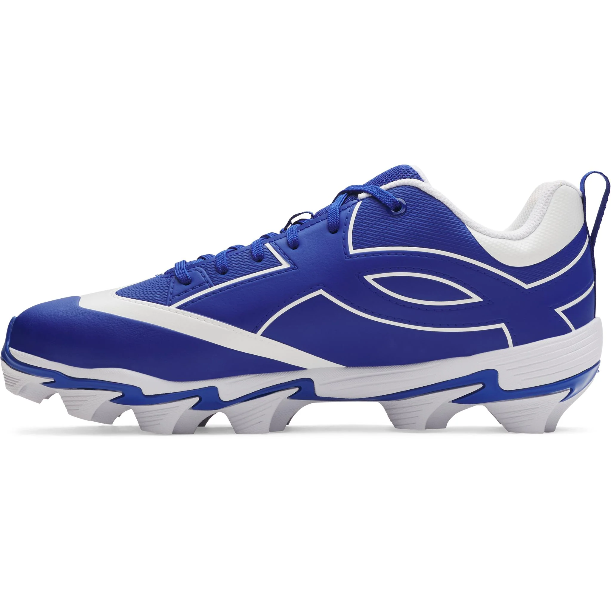 Under Armour Leadoff Icon Low RM Men's Baseball Cleats - Royal/White/Royal - Image 2