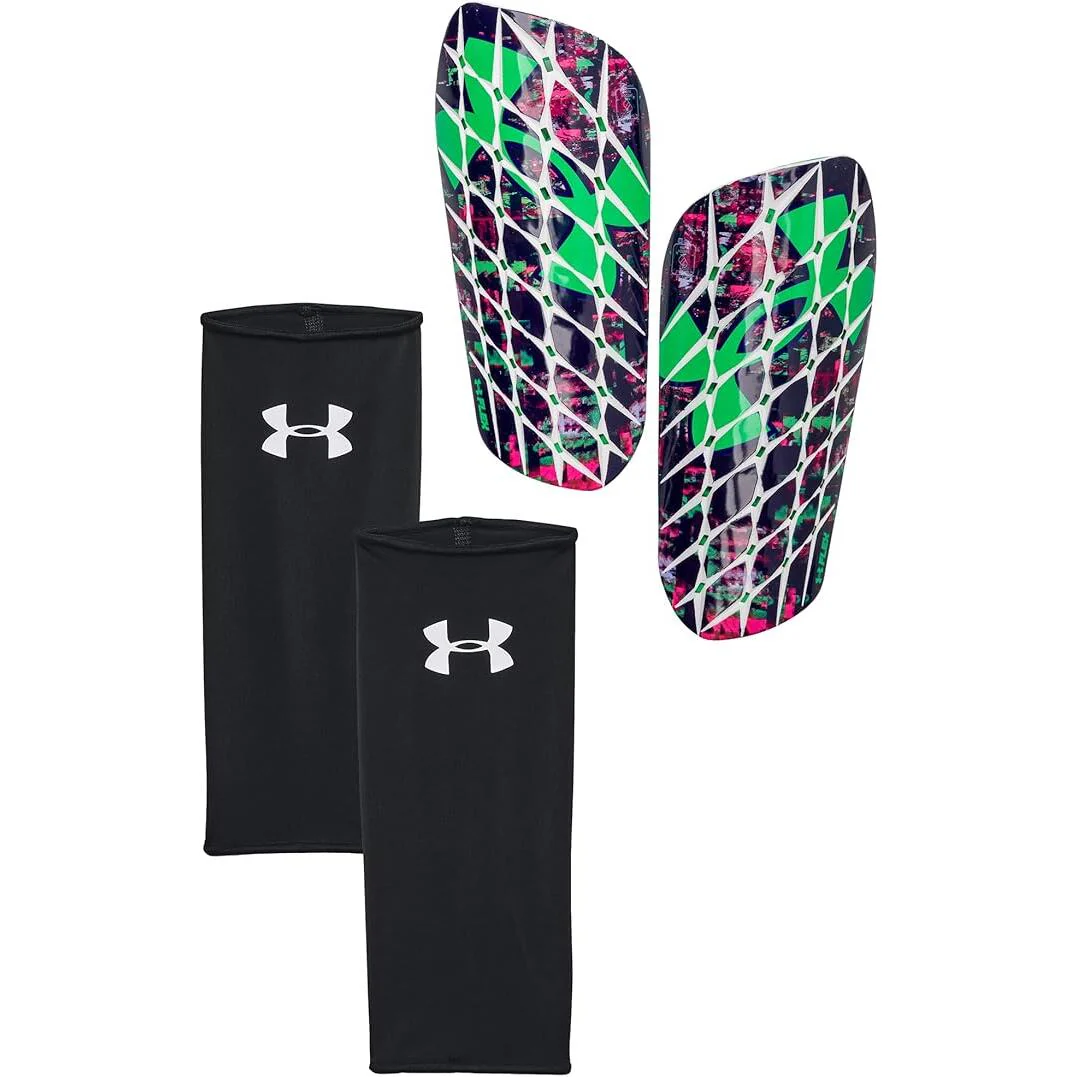 Under Armour Shadow Pro Shin Guards - Glitch/Vapor Green - Image 4