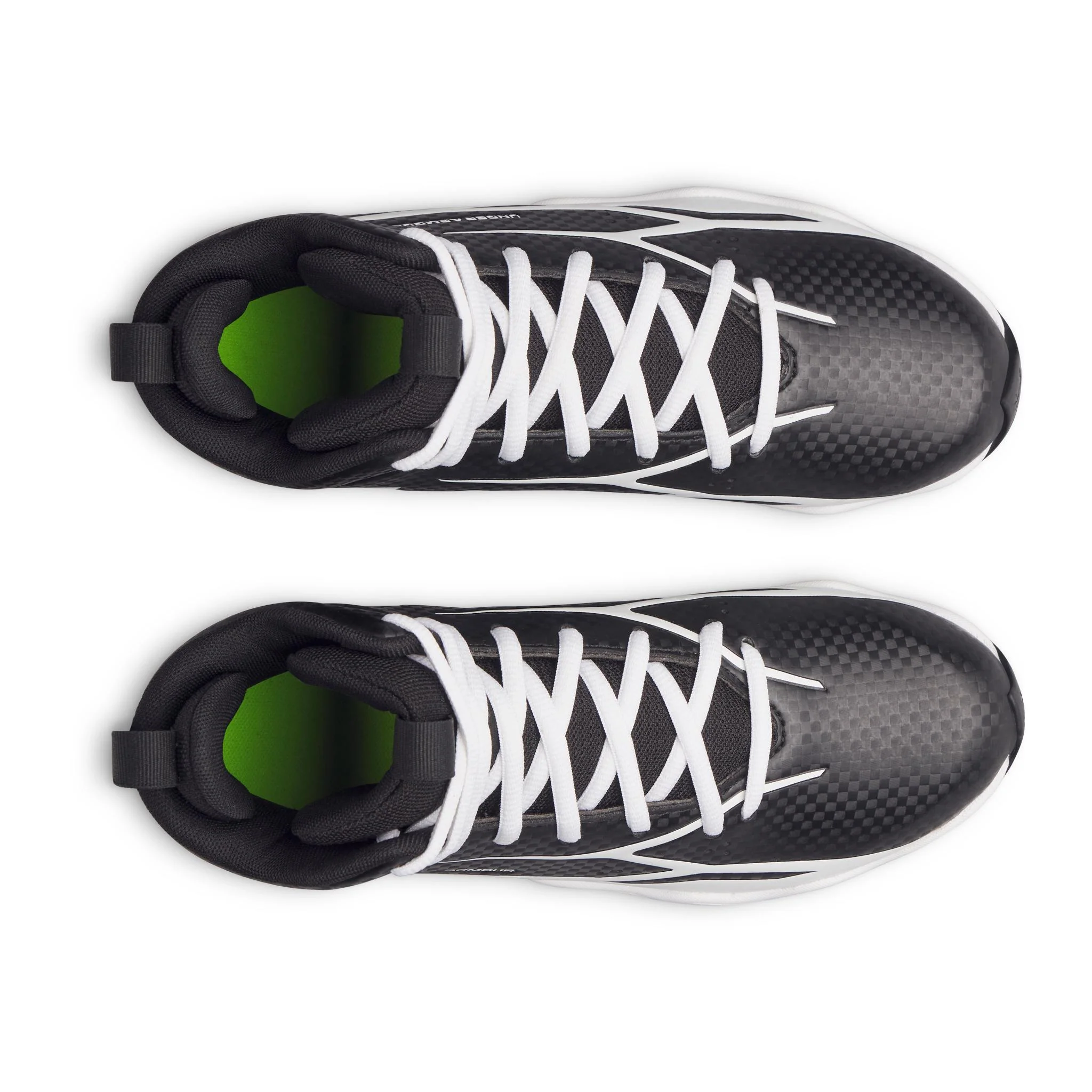 Under Armour Spotlight Hammer Jr. Football Cleats - Black/White - Image 4