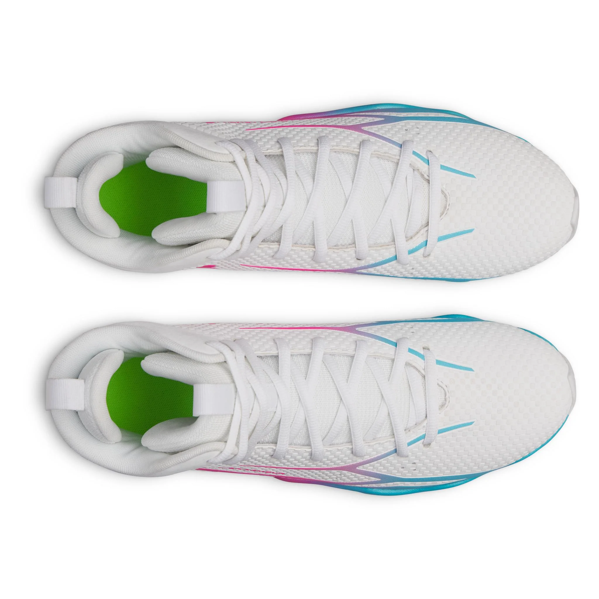 Under Armour Spotlight Hammer Men's Football Cleats - White/Blue/Pink - Image 4