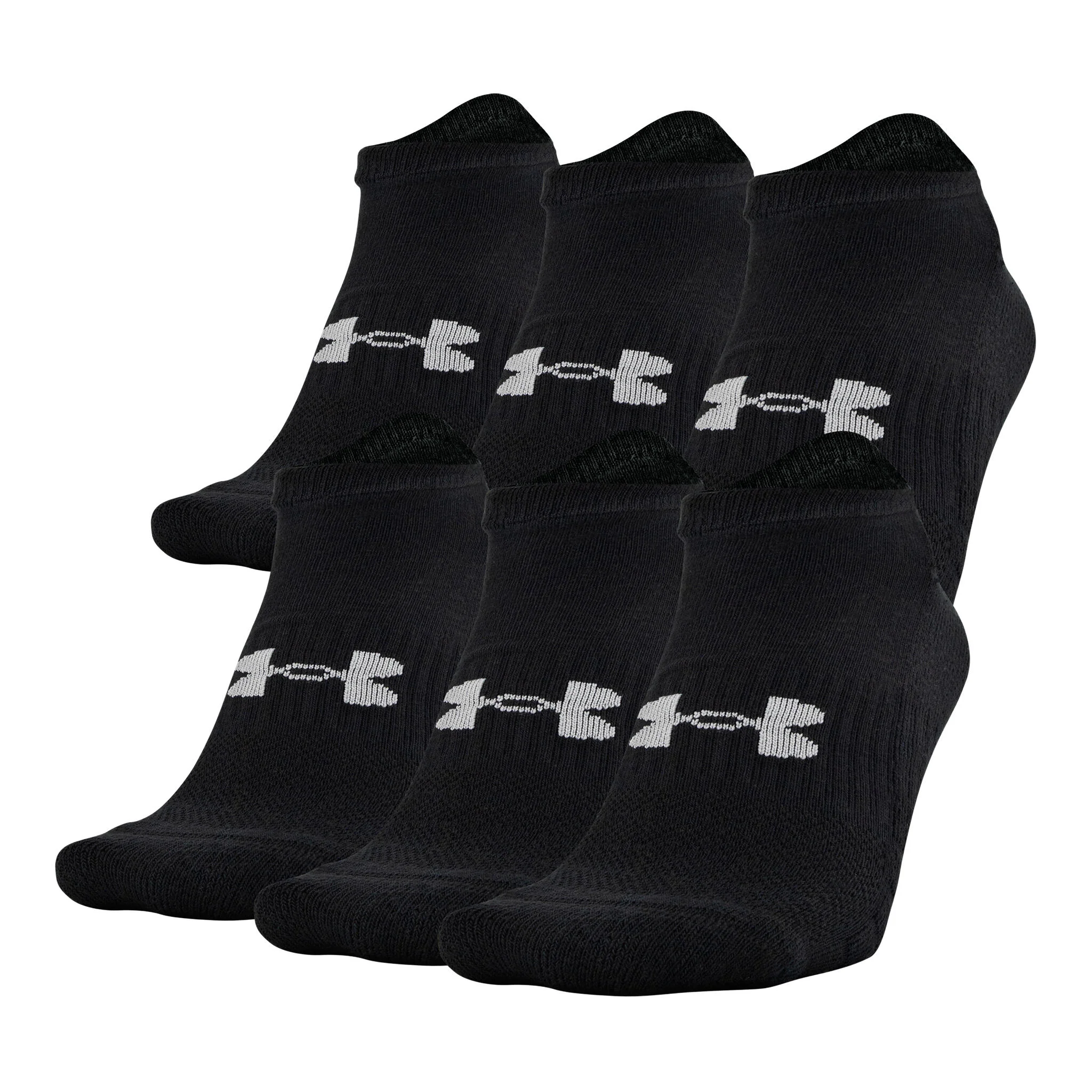 Under Armour UA Training Cotton No Show Socks - 6 Pack