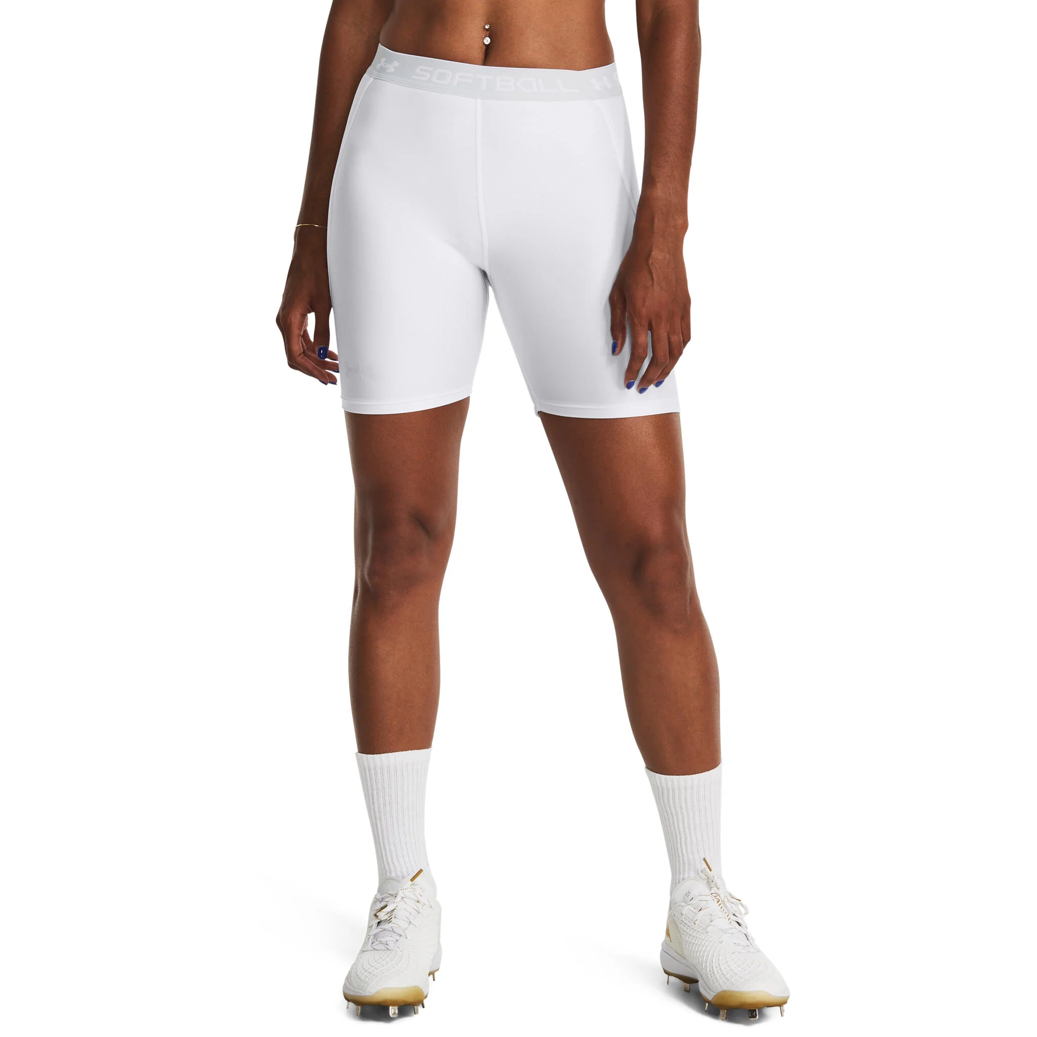 Under Armour UA Utility Po Women's Baseball Slider Shorts - Image 8