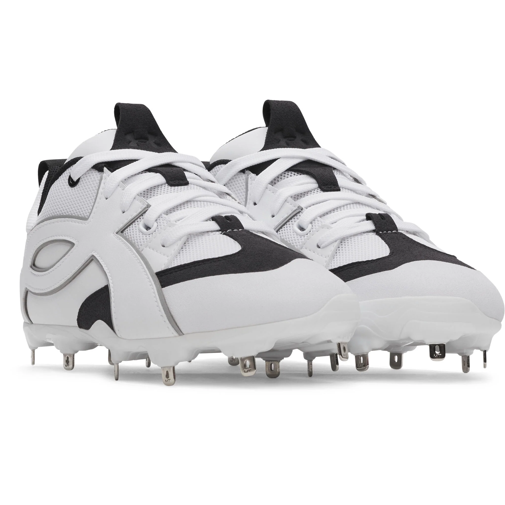 Under Armour Yard Icon MT Men's Baseball Cleats - White/Black - Image 2