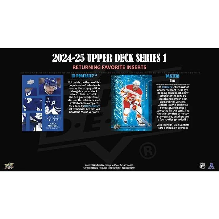 Upper Deck 2025 Hockey Series 1 Trading Cards - Blaster Box - Image 3