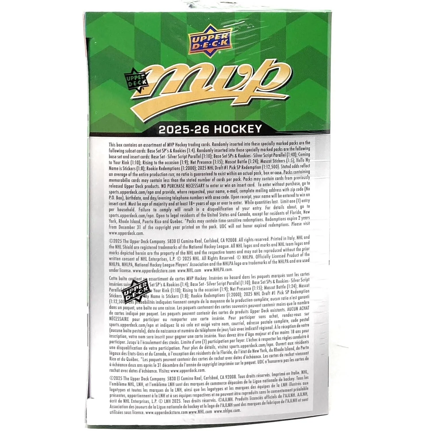 Upper Deck 2026 MVP Hockey Trading Cards - Blaster Box - Image 5