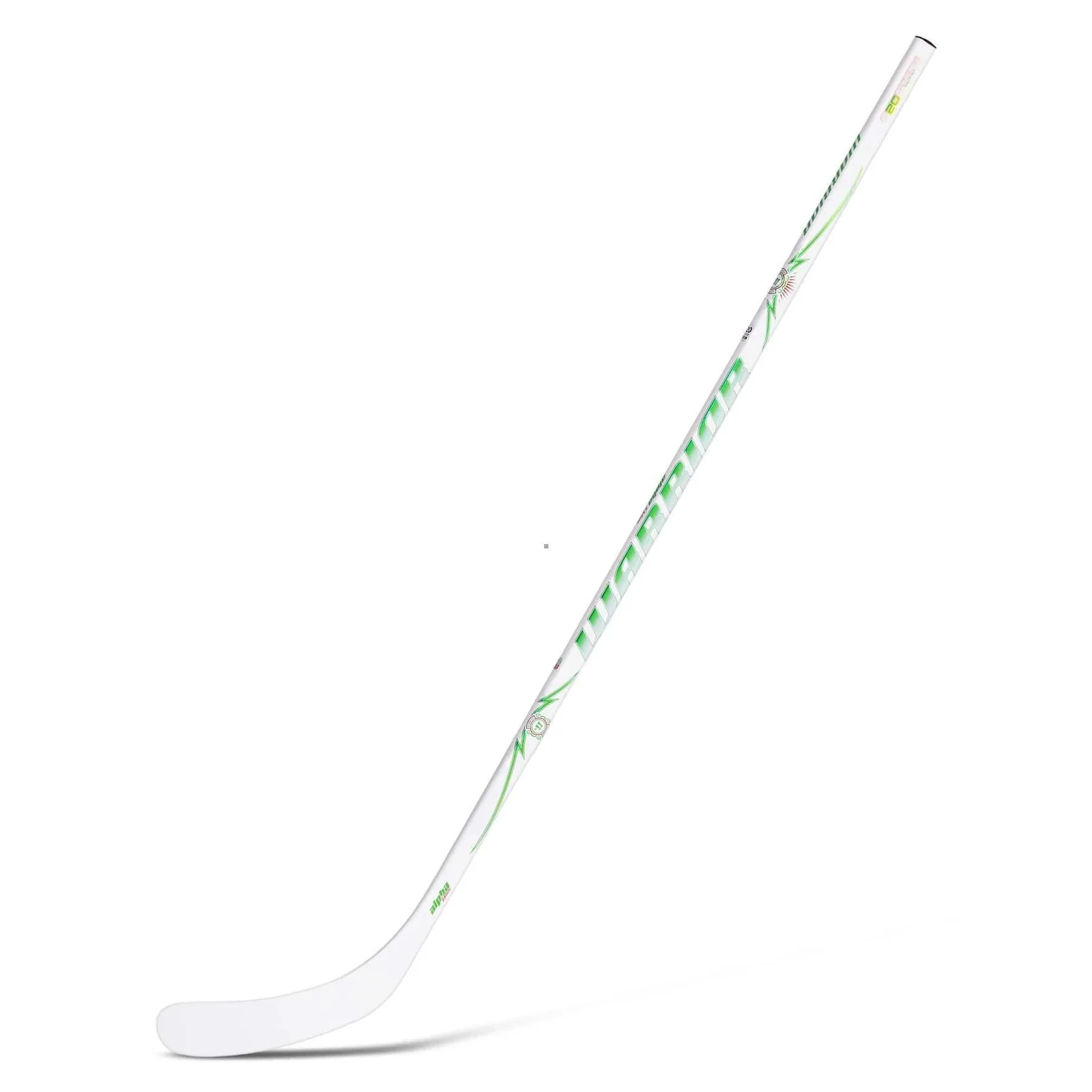 Warrior Alpha Deluxe Intermediate Hockey Stick - White - Image 2