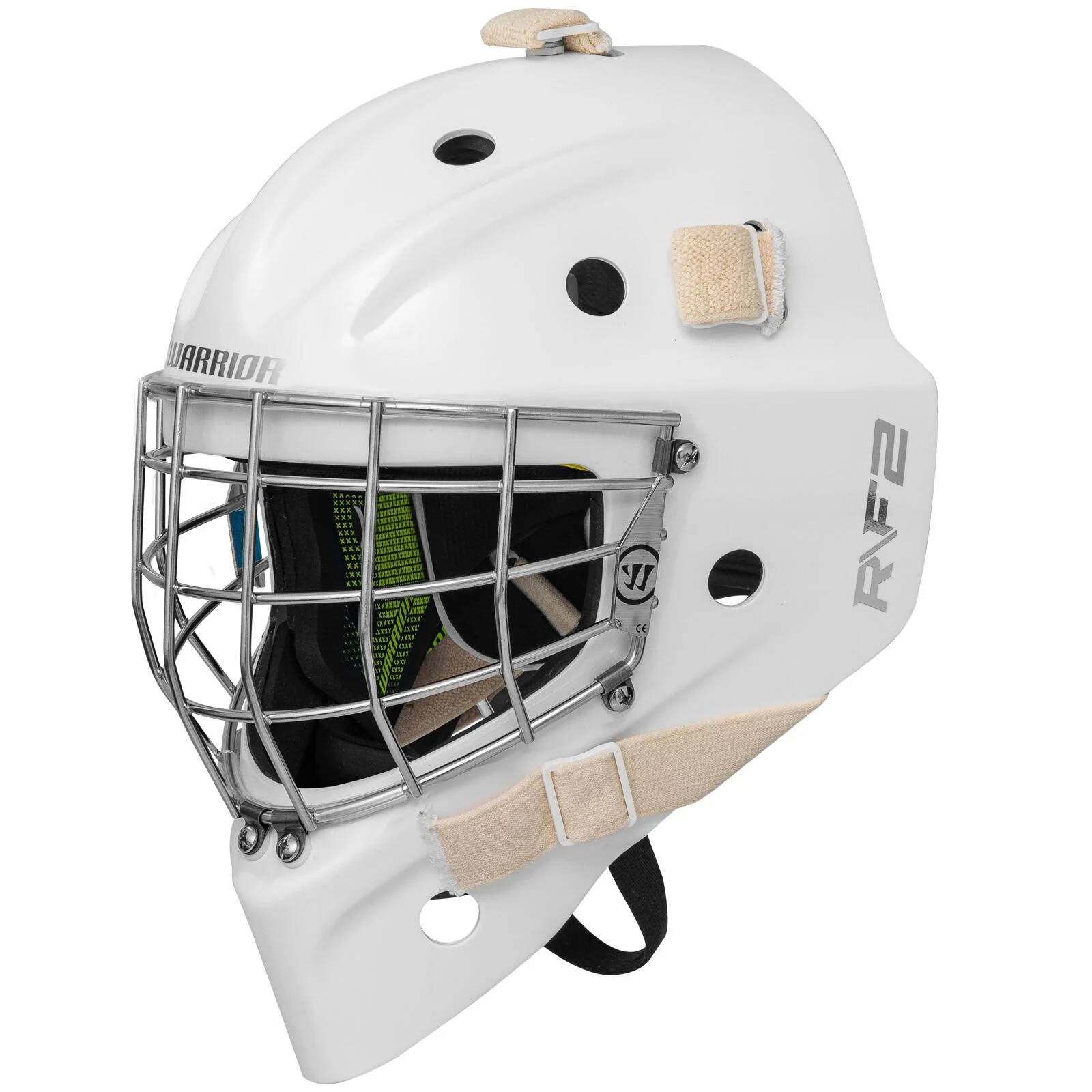 Warrior R\F2 E Certified Square Bar Junior Goalie Mask (2023) - Image 2