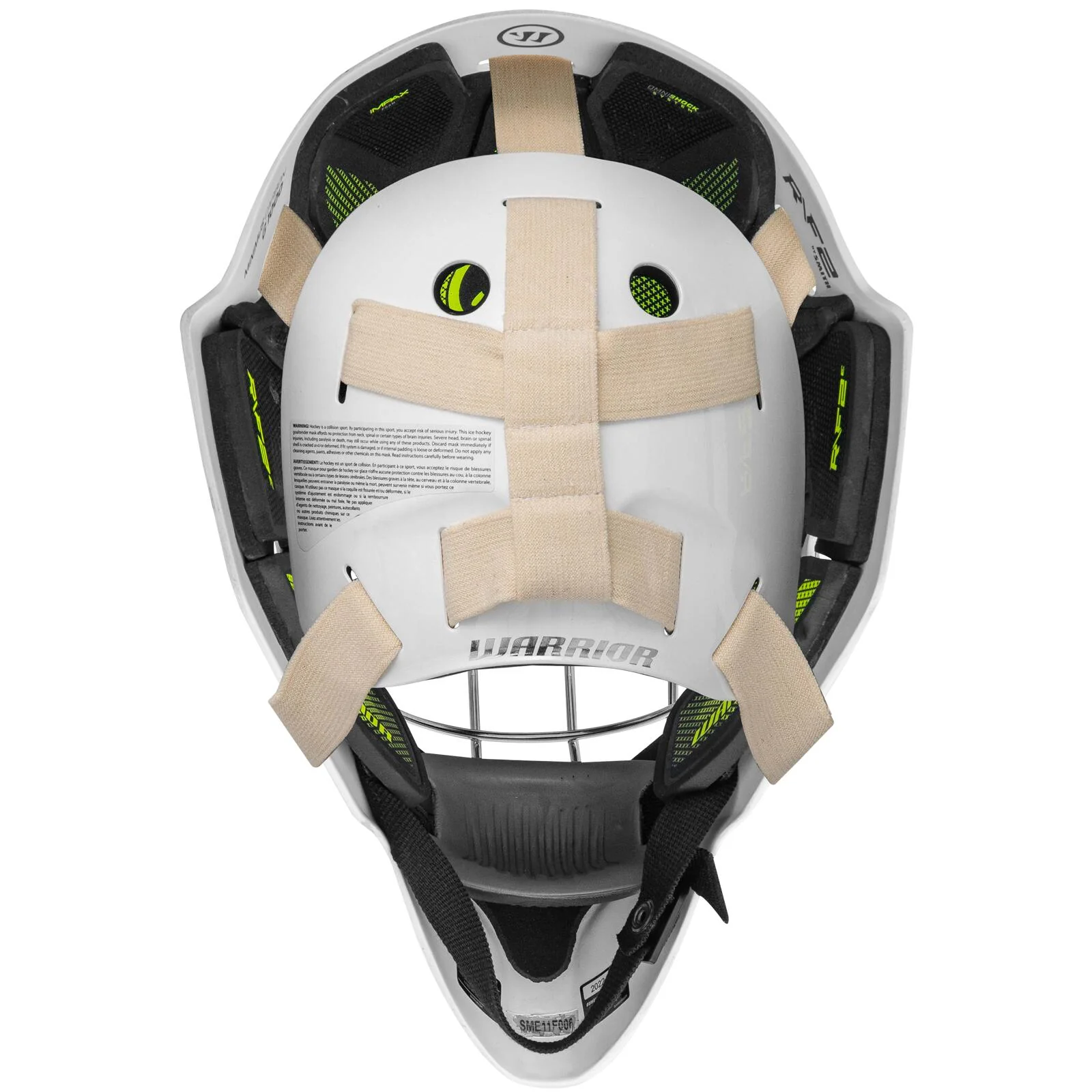 Warrior R\F2 E Certified Square Bar Junior Goalie Mask (2023) - Image 3