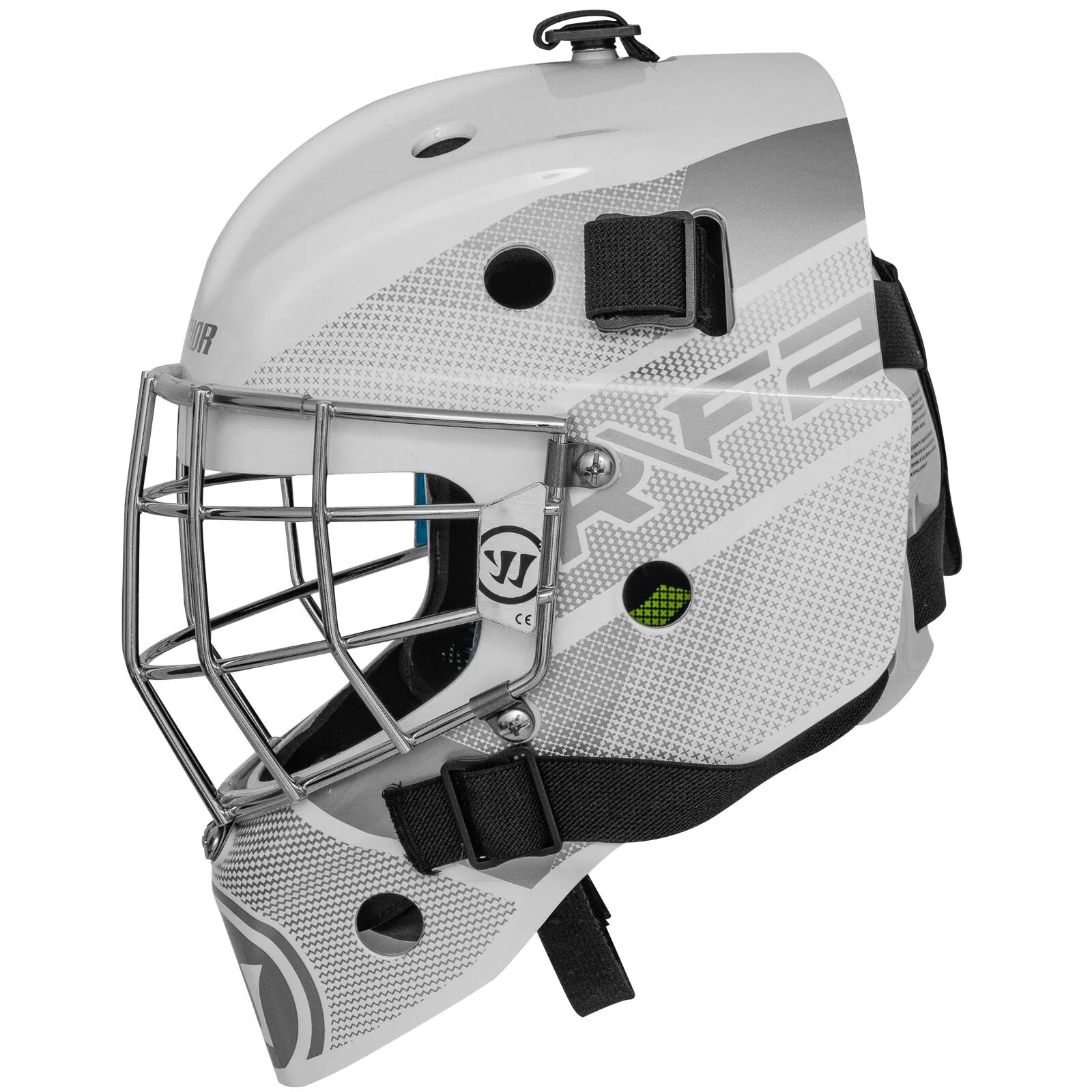 Warrior R\F2 E Certified Square Bar Youth Goalie Mask (2023) - Image 3