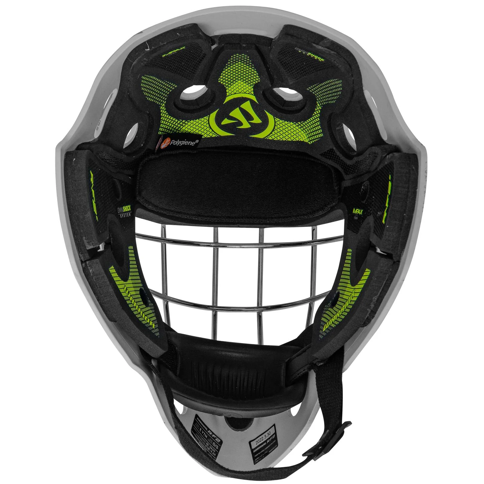 Warrior R\F2 E Certified Square Bar Youth Goalie Mask (2023) - Image 5
