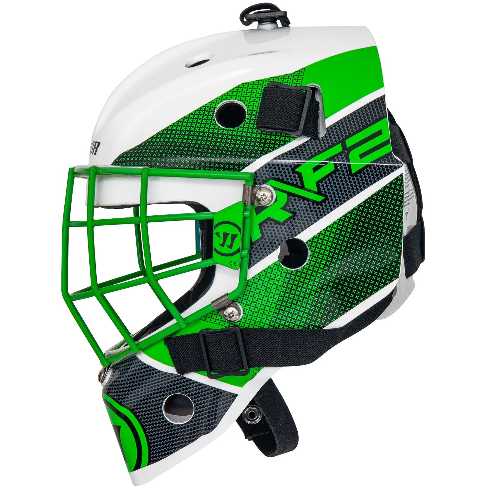 Warrior R\F2 E Certified Square Bar Youth Goalie Mask (2023) - Image 8