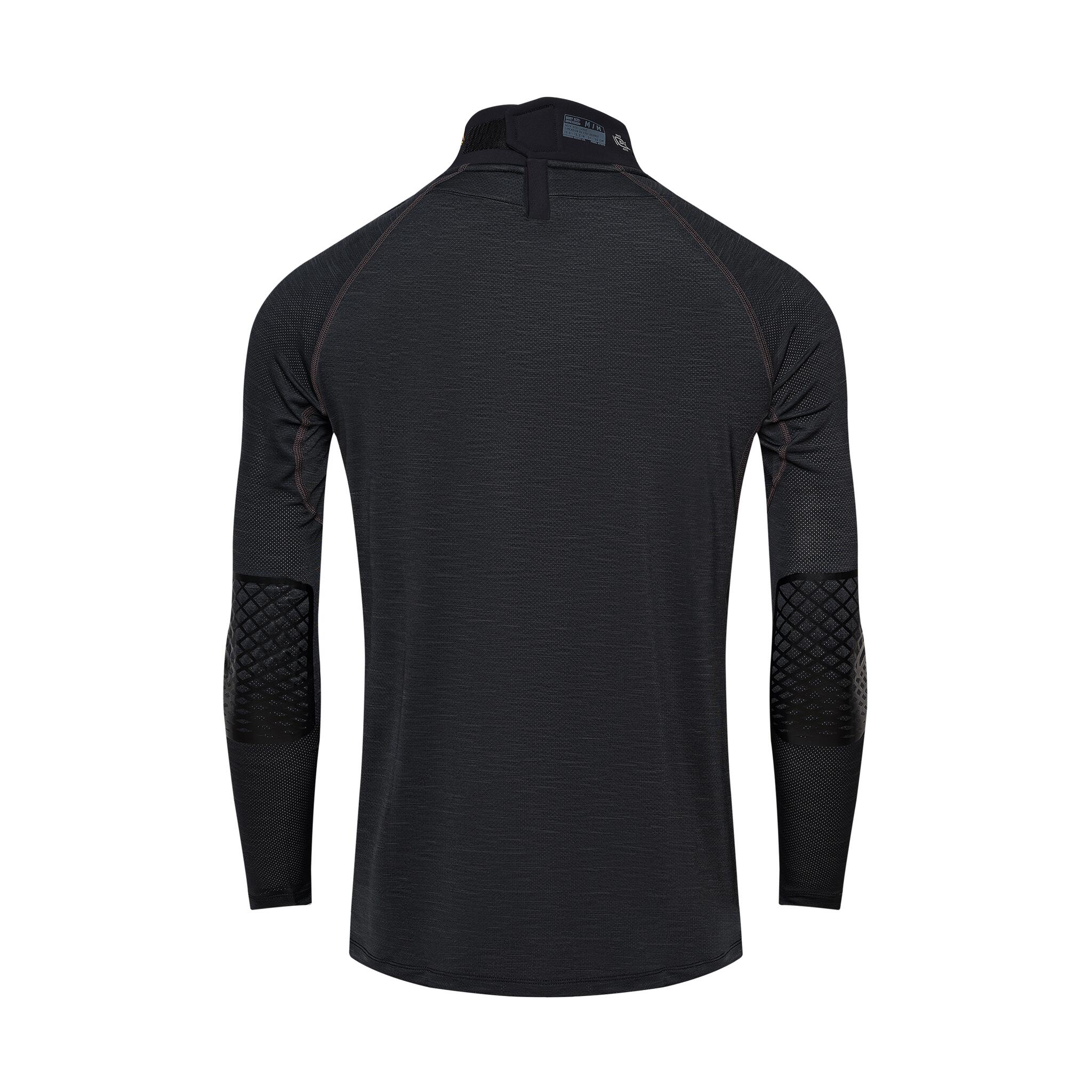 Warroad Tilo Neck Guard Long Sleeve Hockey Baselayer Top - Black - Image 2