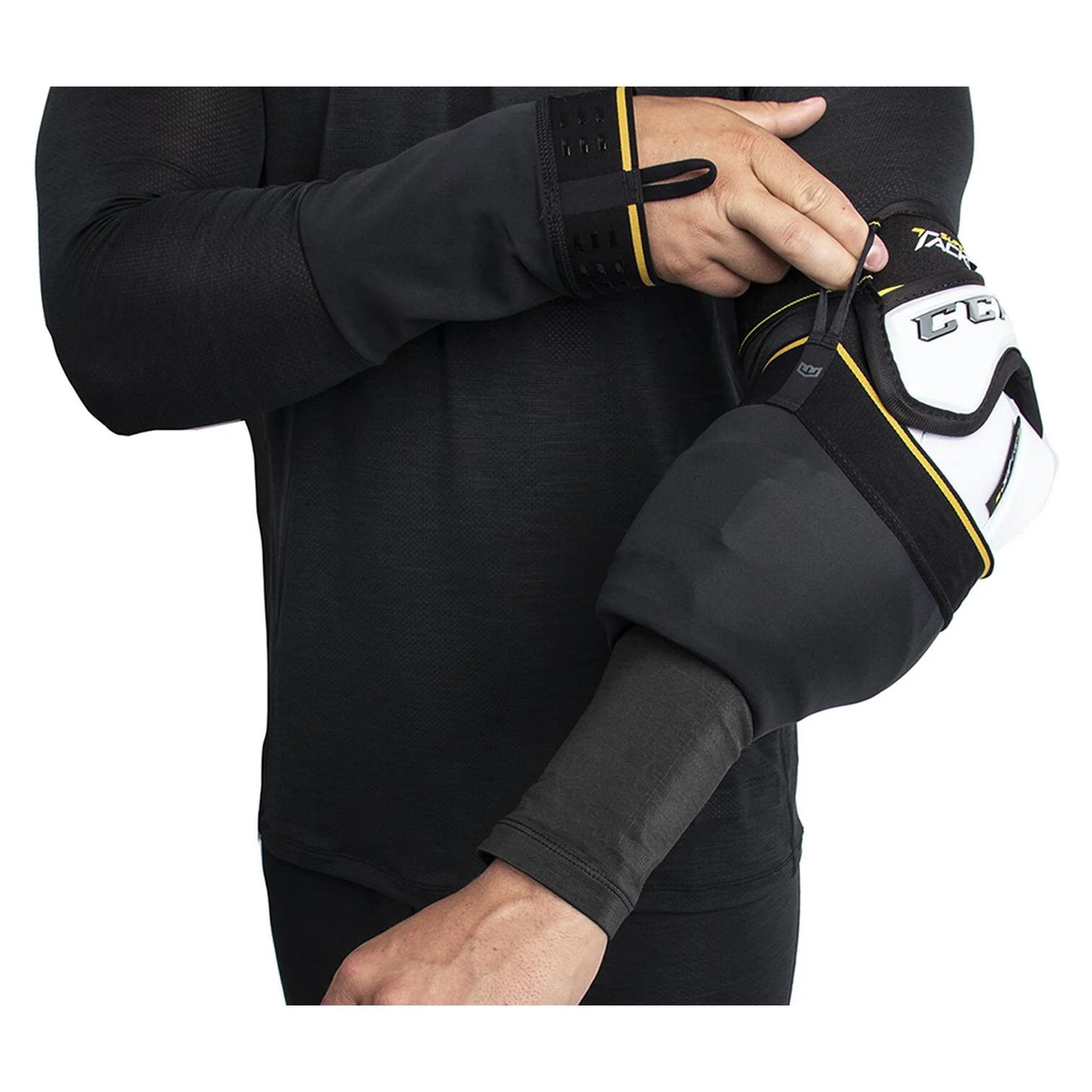 Warroad Tilo Pro Stock Padloc Adult Hockey Baselayer Top - Black - Image 8