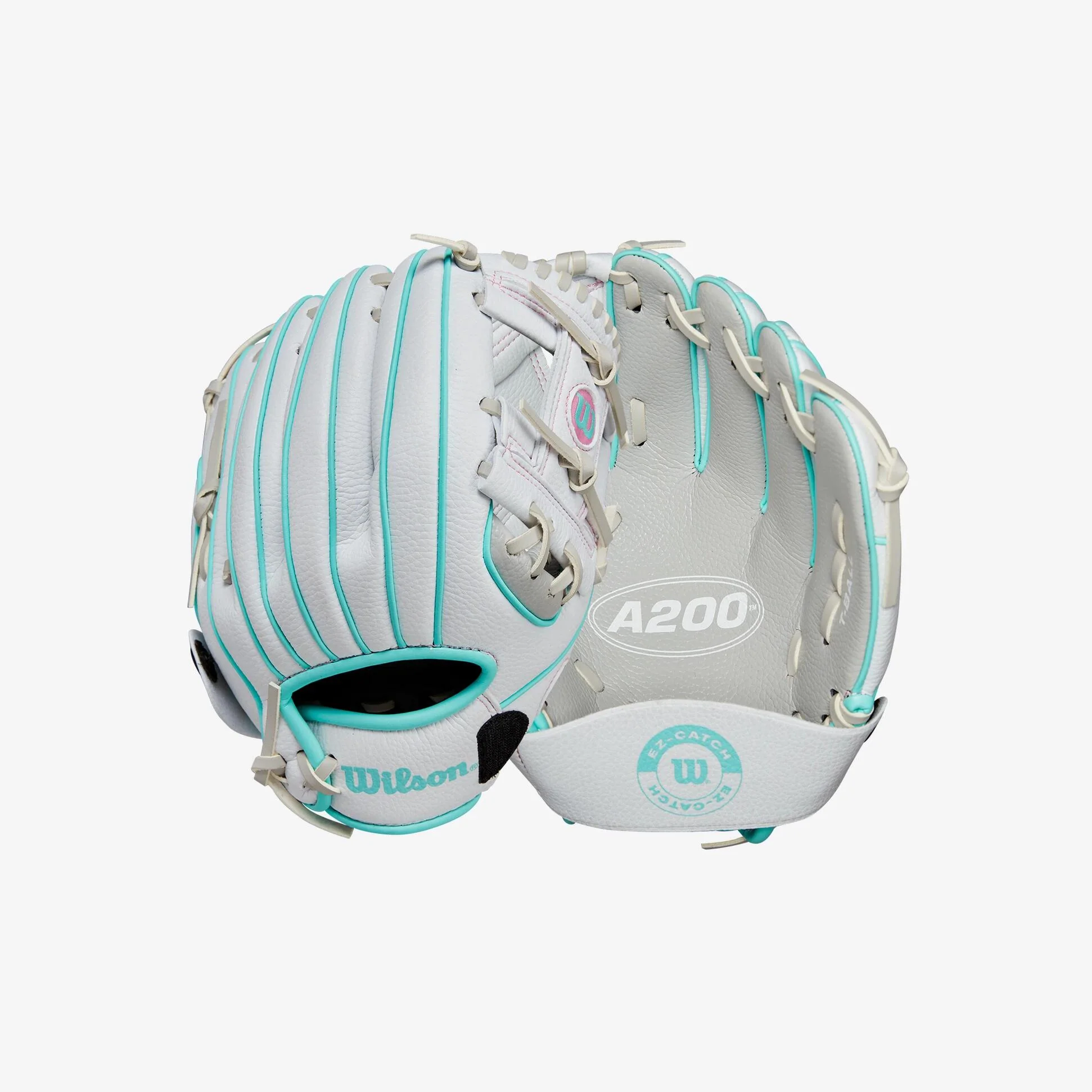 Wilson A200 EZ Catch White 10" T-Ball Glove (2024) - Left Hand Throw - Image 4