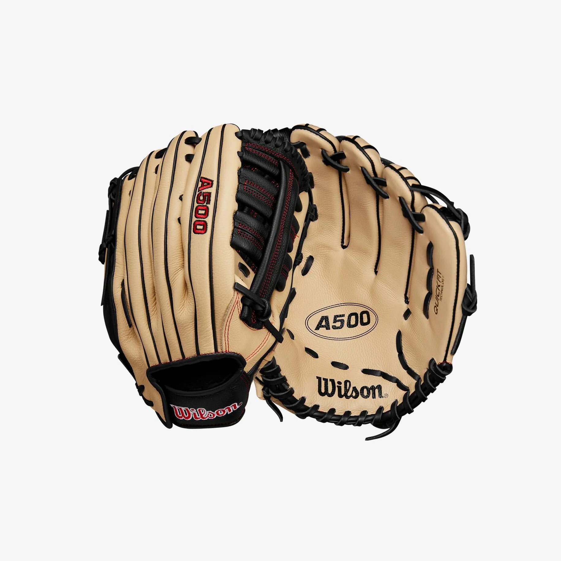 Wilson A500 12.5" Outfield Youth Baseball Glove - Image 4