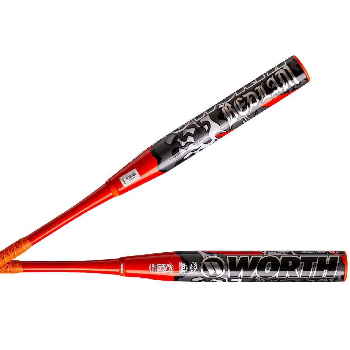 Worth Bedlam Phil Matte Signature USSSA 12.5" XL End-Load 2-Piece Slo-Pitch Bat (2025) - Image 2