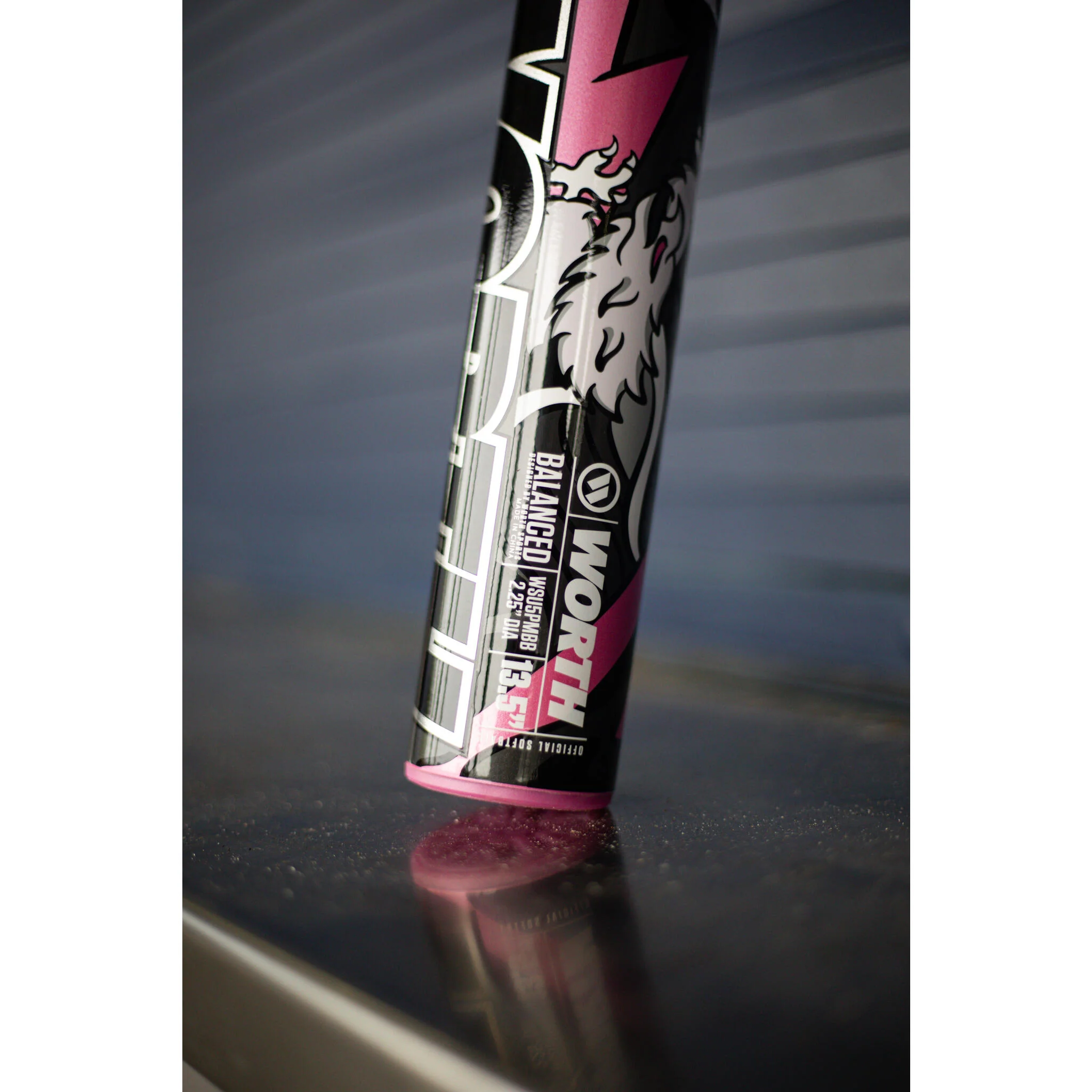Worth Bedlam Phil Matte Signature USSSA 13.5" Balanced 2-Piece Slo-Pitch Bat (2025) - Image 6
